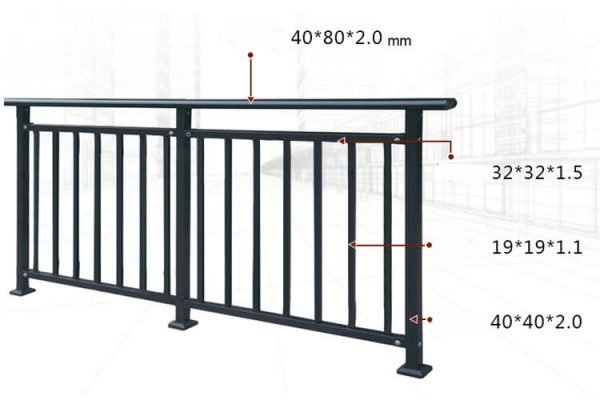 Aluminum balustrade - Hoper