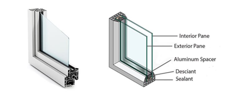 Aluminum fixed window - Hoper